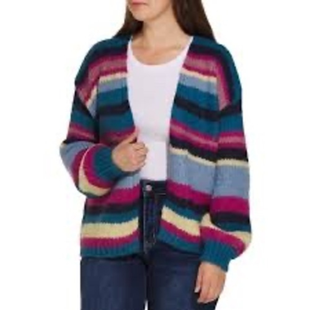 Anthropologie Sage The Label NEW Be Present Cardigan Multicolor Oversize XS